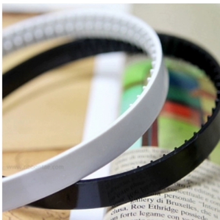 Импортный пластиковый зубчатый нескользящий ободок ручной работы, базовый аксессуар для волос, в корейском стиле