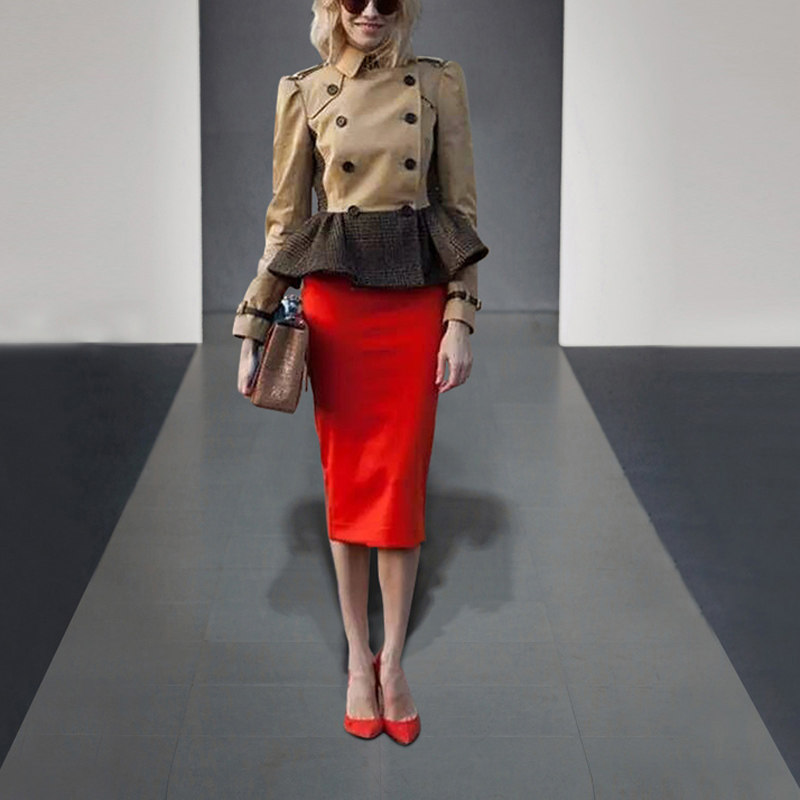 2017秋装新款女装时尚气质名媛修身两件套上衣外套包臀裙套装