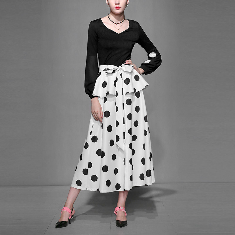 小香风气质名媛套装秋季上衣半身裙两件套时尚潮2017秋装新款女装