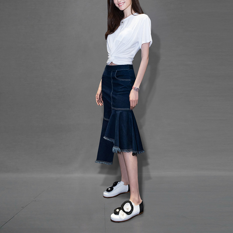 夏季时尚气质休闲两件套短袖T恤上衣半身裙套装女装夏装2017新款