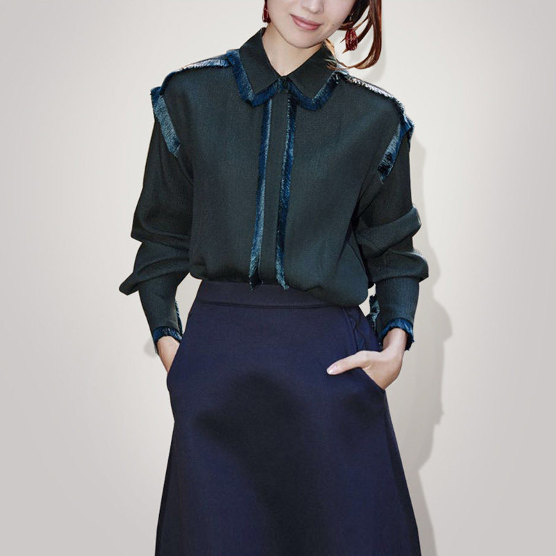 2017秋装新款女装气质两件套衬衫外套半身裙小香风时尚名媛套装潮