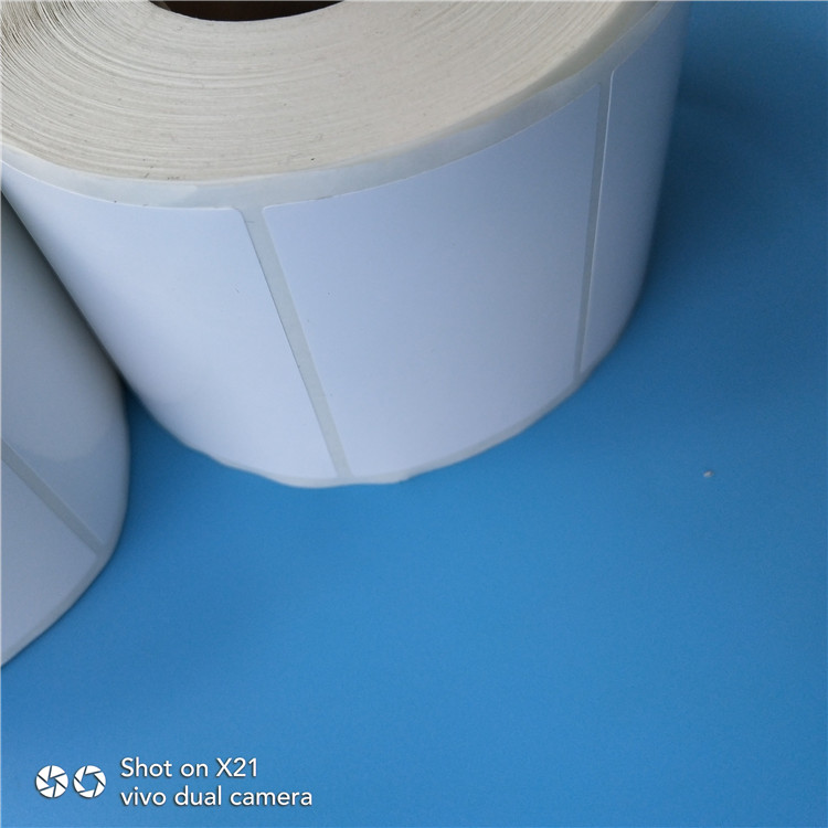 Avery bright white PET high and low temperature resistant label paper high viscosity 80 50 500 waterproof acid barcode sticker sticker