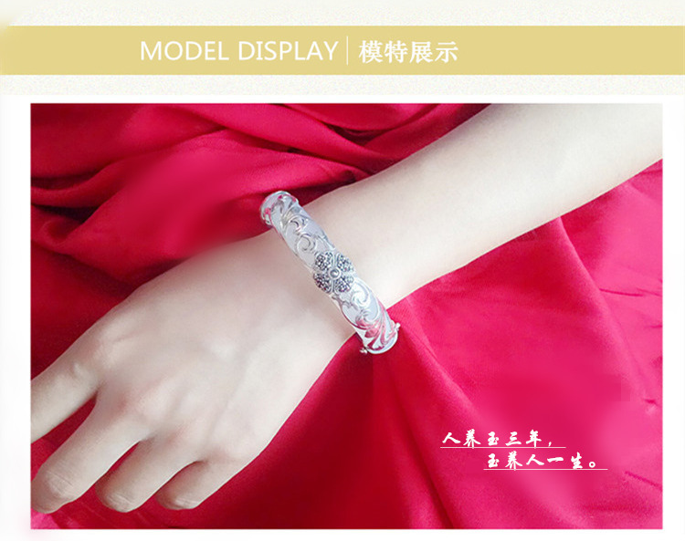 Vòng tay ngọc bích với 925 sterling bạc tự nhiên chalcedony mã não ngọc bích trẻ em trang sức bạc gửi mẹ sinh nhật vòng đôi