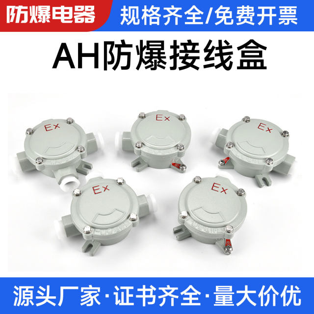 National Standard Cast Aluminum 2B Type Explosion-Proof One, Two, Three, Four, Pass Ah Series Junction Box Dn2025 Bend Pass-Through Sling Cover
