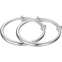 (Combined) Trendy Acer Pure Silver Set Gift Box Longevity Lock Childrens Bracelet Pair of Bracelets Baby One Year Old Does Not Include Chain