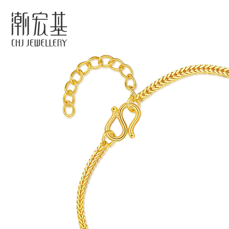 潮宏基 转运珠足金手链 6.65g 图8