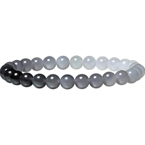 Tidal Leaning Jade Smoke Purple Gradient and Tian Yuhand Bracelet String Jade Beads Round Pearl Guochao Girl Sending Mother