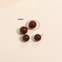 126#(117) коричневый кофе 16мм 1 шт.