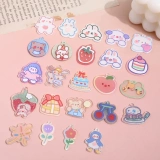 Милый кролик, клубника, подвеска, серьги ручной работы, аксессуар, ожерелье с аксессуарами, с медвежатами, DIY