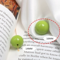 136#(130) фруктово-зелёный 16мм 1 шт.