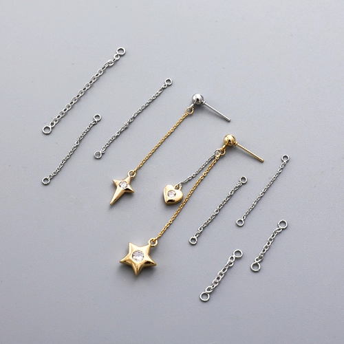 Медная цепь, китайская шпилька ручной работы, аксессуар, серьги, ожерелье, аксессуары, 14 карат