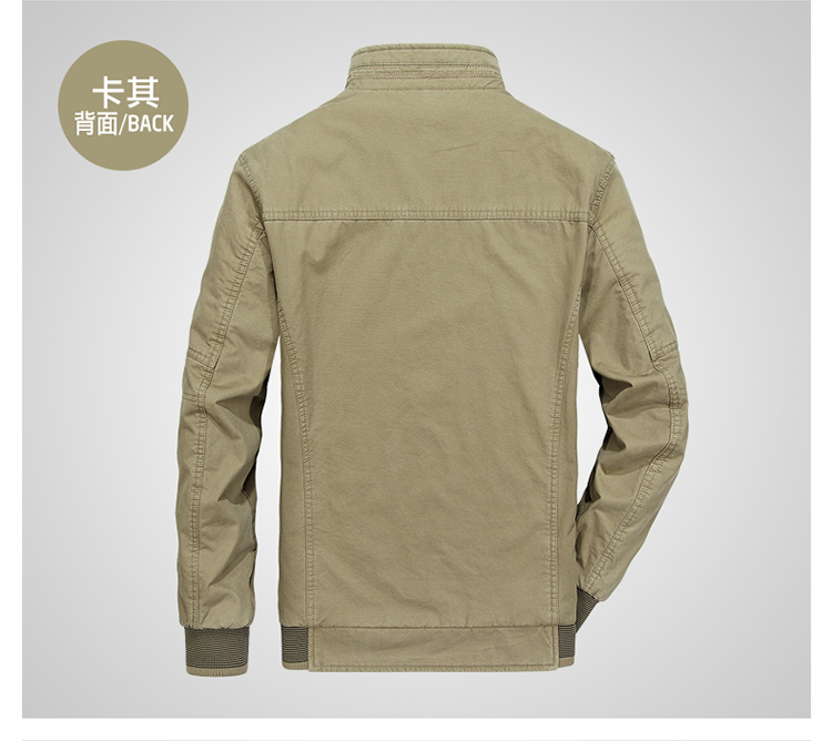 Mùa thu và mùa đông áo khoác nam trung niên hai mặt mặc cổ áo trung niên cổ áo bông cotton cha giản dị áo khoác nam áo khoác chống nắng nam
