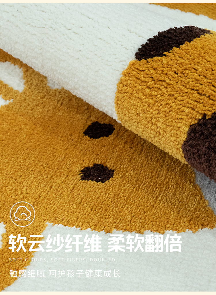 Thảm tròn trẻ em Phòng trò chơi chống rơi thảm sàn hoạt hình Thảm trải giường cạnh trường mẫu giáo đọc thảm tùy chỉnh - Thảm thảm ngủ