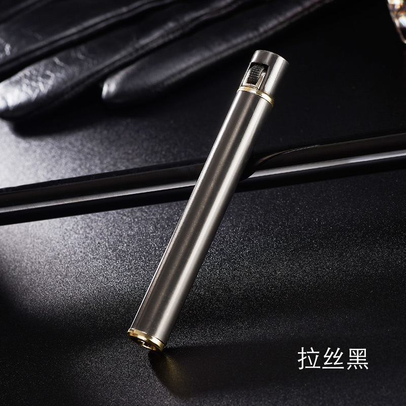 Siêu nhẹ khói siêu nhẹ người đàn ông và phụ nữ sáng tạo bánh xe siêu mỏng siêu nhẹ cá nhân chữ tùy chỉnh bật lửa điện