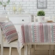 Khăn trải bàn bằng vải cotton và khăn trải bàn nhỏ bằng vải tươi hình chữ nhật tròn bàn cà phê bọc vải lưới màu đỏ sinh viên khăn trải bàn khăn trải bàn làm việc