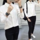 Mùa xuân 2019 đan vest vest nữ tua nhỏ bên ngoài sling đoạn ngắn áo len hoang dã vest vest áo vest nữ