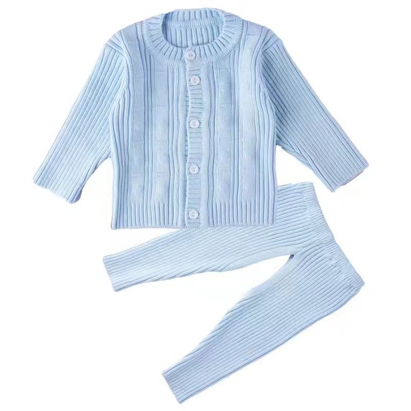 Baby Knit Cardigan Cotton Yarn Clothing Newborn Pure Cotton Sweater Knitwear Baby Cotton Yarn Clothing Yarn Clothing Set Cute