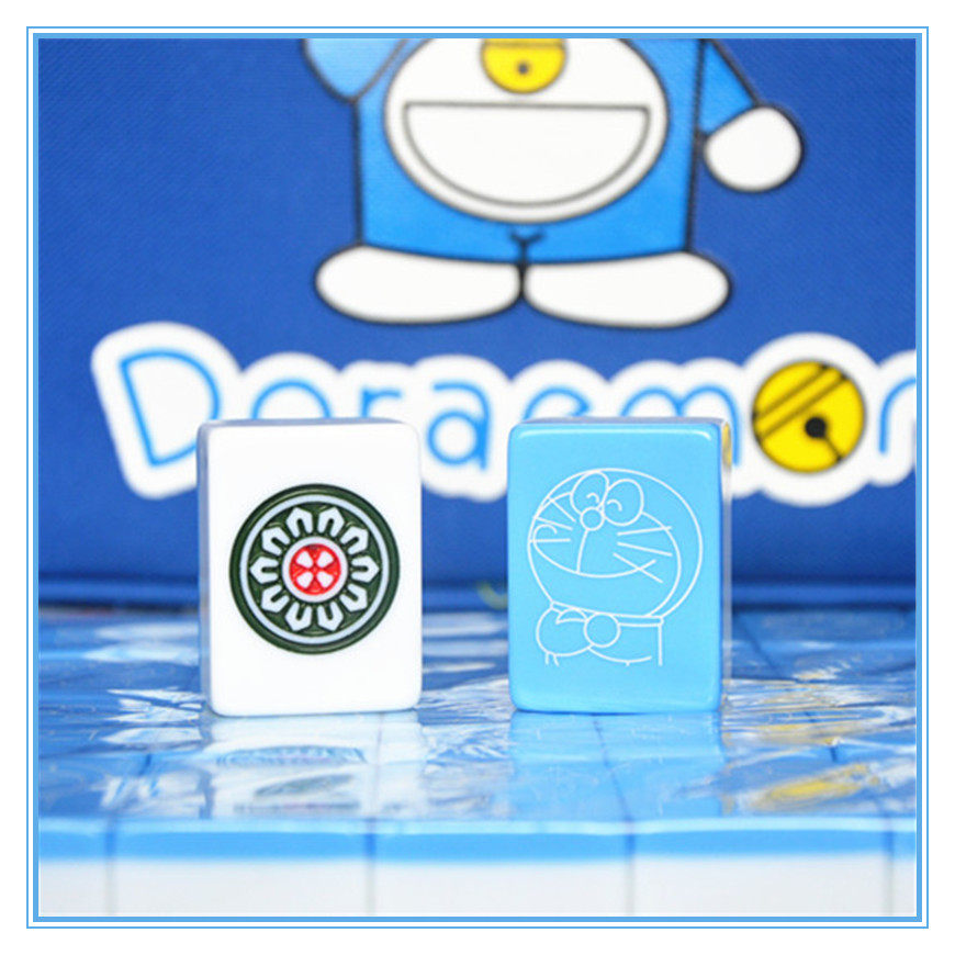 Doraemon Mahjong brand home hand rub medium size cute blue Doraemon Ding Dang cat cartoon mahjong