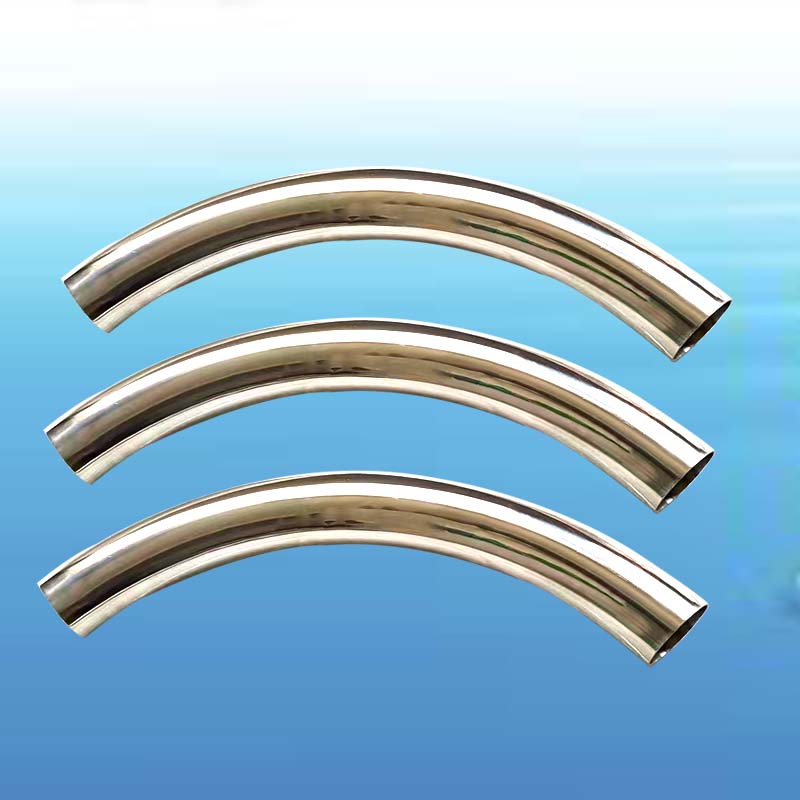 Customized 304 sanitary stainless steel large R elbow 90 degree stainless steel welded pipe mirror bend large arc bend