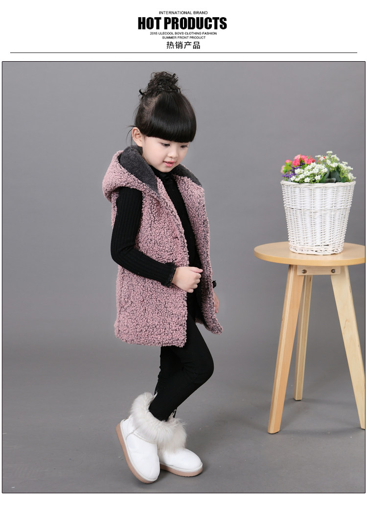 Gilet fille en laine - Ref 2071092 Image 7