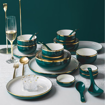 Yai Show Nordic Light Lavish Phnom Penh Creative Bowl Dish Plate Microwave Special Dinner Plate Bowl Home Dish Fish Dish