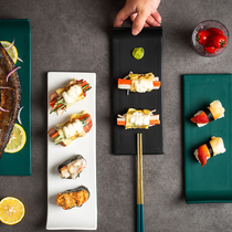 Yay Show Day Style Ceramic Matt L Type Sushi Pan Personality Restaurant Cutlery Creative Home Dessert Count Heart Tray