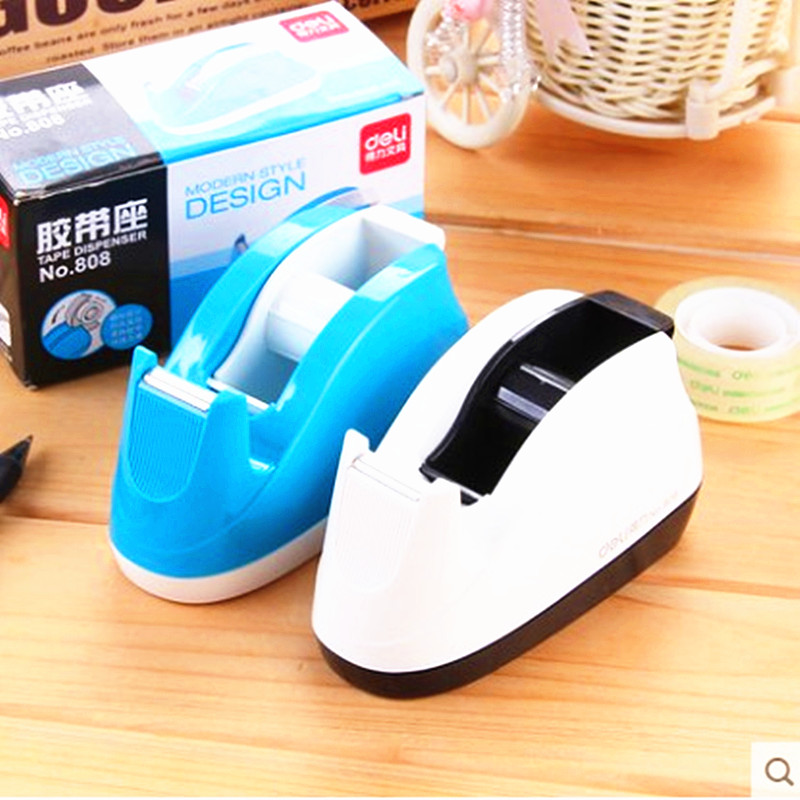 Powerful tape seat stationery tape small transparent color tape cutter 1 2 1 8cm tape machine