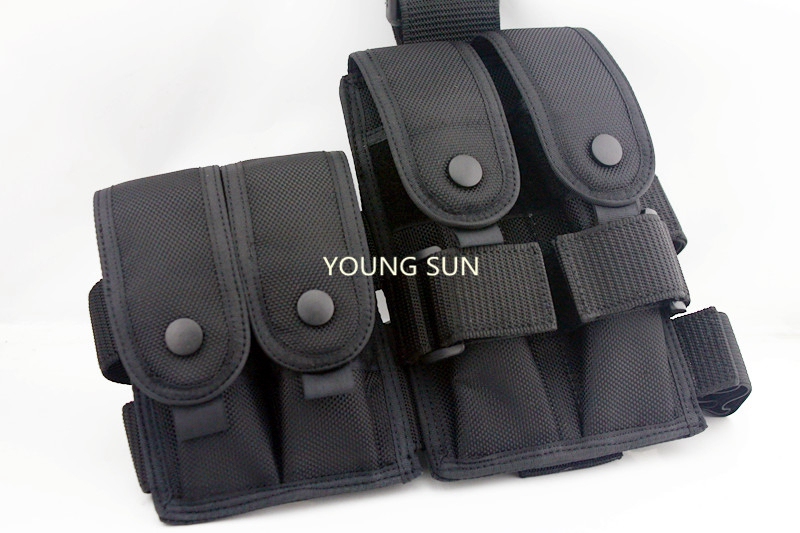 Military Enthusiast Four-Compartment Leg Pouch Mp5 Leg Bag Cosplay Style G17 Leg Nylon Pouch Military Enthusiast Four-Compartment Leg Pouch Mp5 Leg Bag Cosplay Style G17 Leg Nylon Pouch
