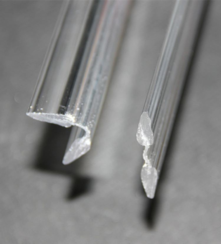 Import transparent soft glue acrylic hinge hinge pvc Soft hinge organic glass long hinge 1 strip