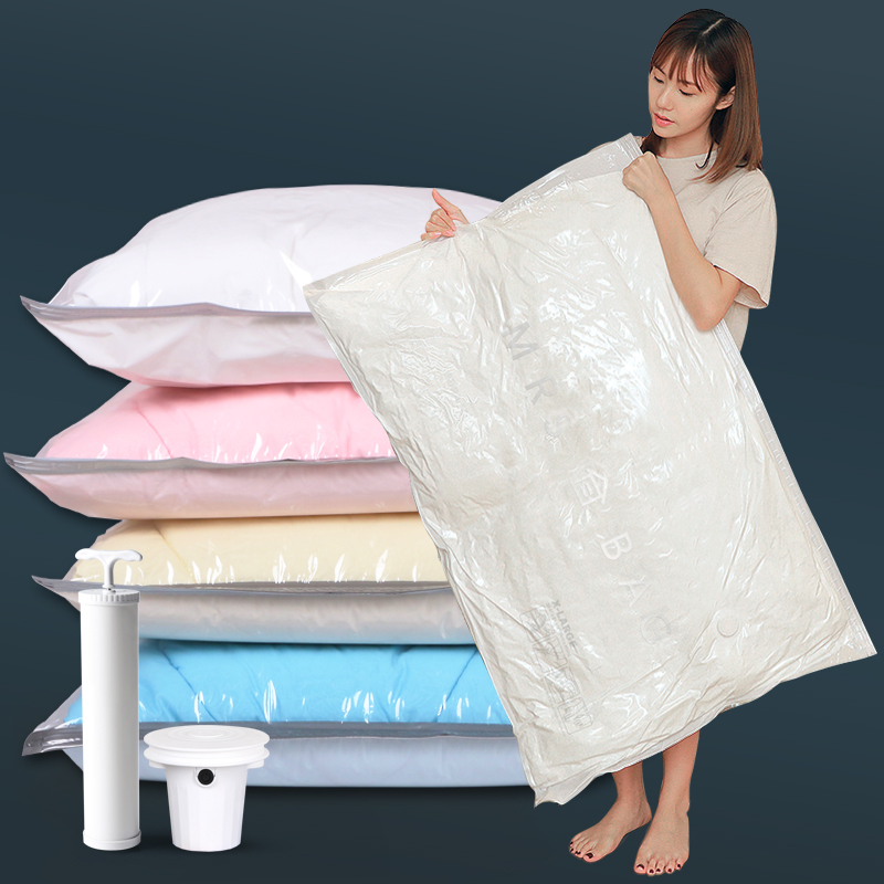 轻松装12斤厚棉被！真空压缩袋衣物收纳袋