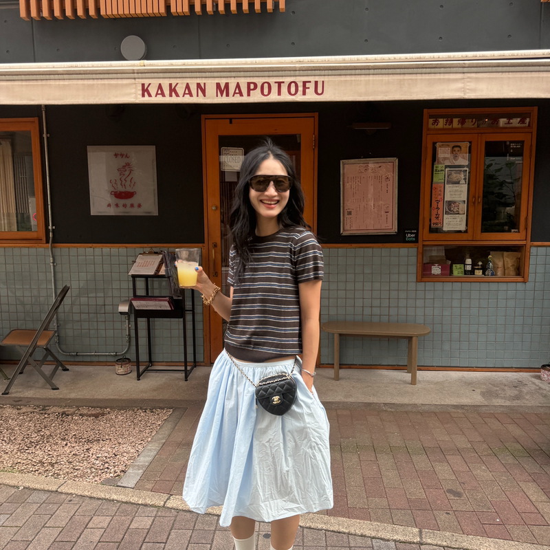 Dabron-Autumn New Korean Style Minimalist Fresh Solid Color Elastic Waist Skirt (Excluding Safety Pants) B260318 Dabron-Autumn New Korean Style Minimalist Fresh Solid Color Elastic Waist Skirt (Excluding Safety Pants) B260318