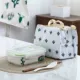 Hộp cơm trưa bằng gốm chia hộp Bento Hộp đựng lò vi sóng có nắp có thể tháo rời Hình chữ nhật Hộp bảo quản nhân viên văn phòng - Hộp cơm điện sưởi ấm hộp cơm điện ariranglife	