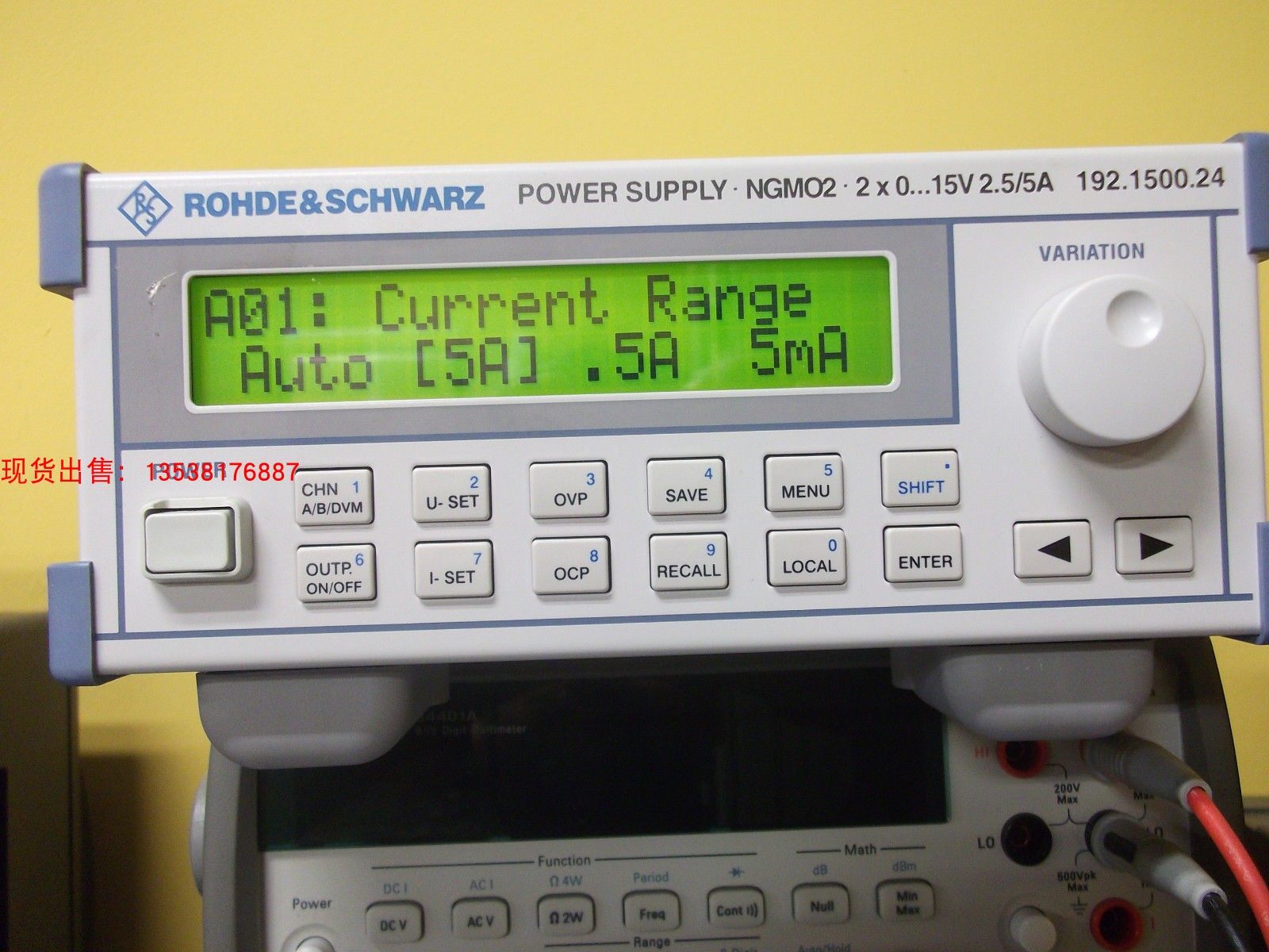 Rental and sale recovery Rohde and Schwarz NGMO 01 NGMO 02 single and dual channel analyzer power supply