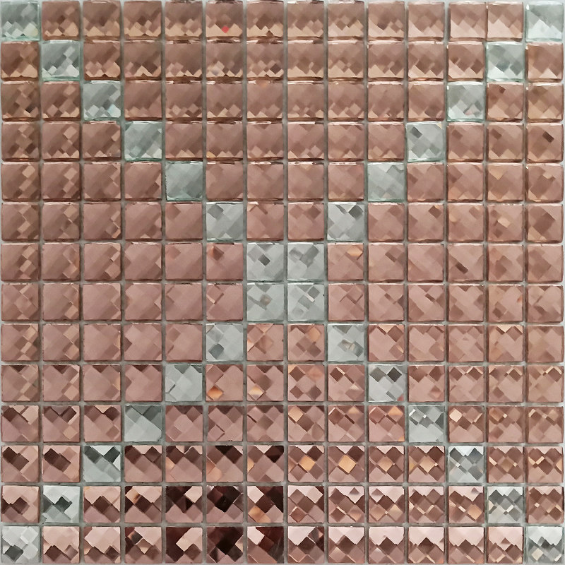 13 Mirror Mosaic Pink Parquet Mirror TV Background wall Wall Sticker Frame Line KTV Hotel Decoration