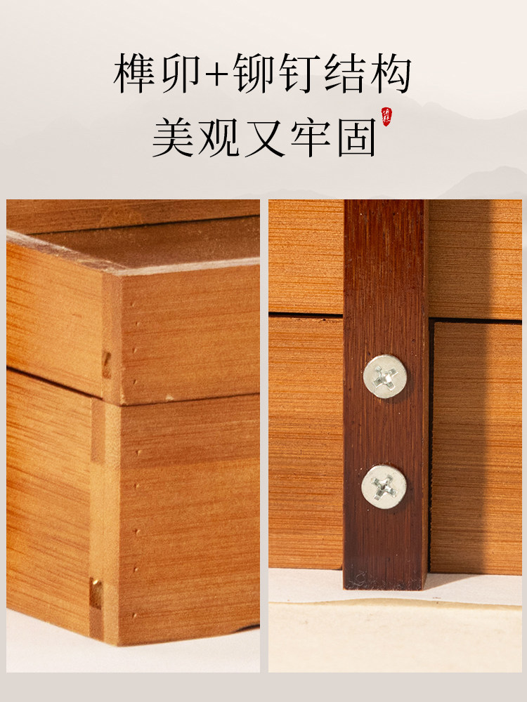 Royal Pavilion Pen Holder, Bamboo Pen Rack, Solid Wood Pen Hanger, New Chinese Style Multifunctional Pen Rack, Storage Organizer, Study Four Treasures Ornament, Calligraphy Storage Rack, Pen Holder Stand