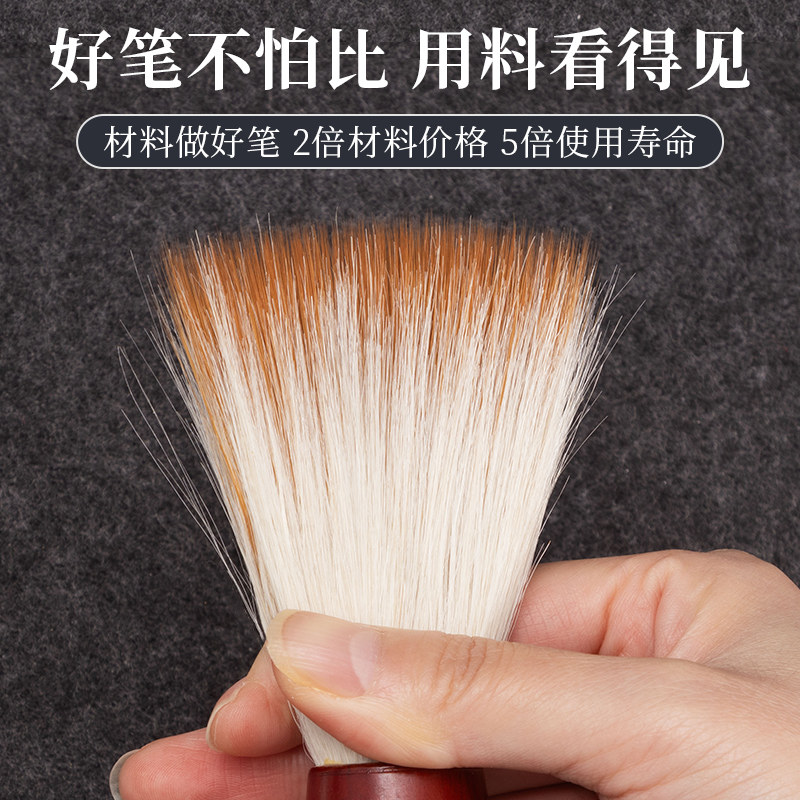 2026 Large Calligraphy Brush Set with Wolf Hair, Mixed Hair, and Goat Hair for Writing Couplets, Spring Couplets, Large Characters, Calligraphy, Special Large and Extra-Large Brushes for Calligraphy, Professional Calligraphy Creation, Adult Chinese Painting Set