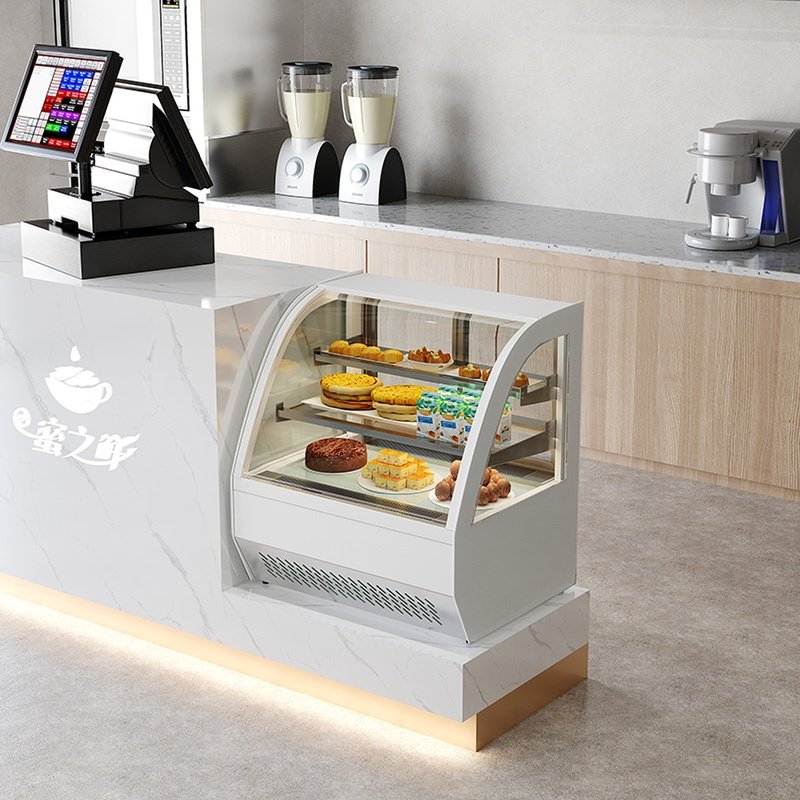 Bemacro Cake Cabinet Refrigerated Cabinet Commercial Cooked Food Drink Refreshing Counter Style Small Air-cooled Dessert West Point Display