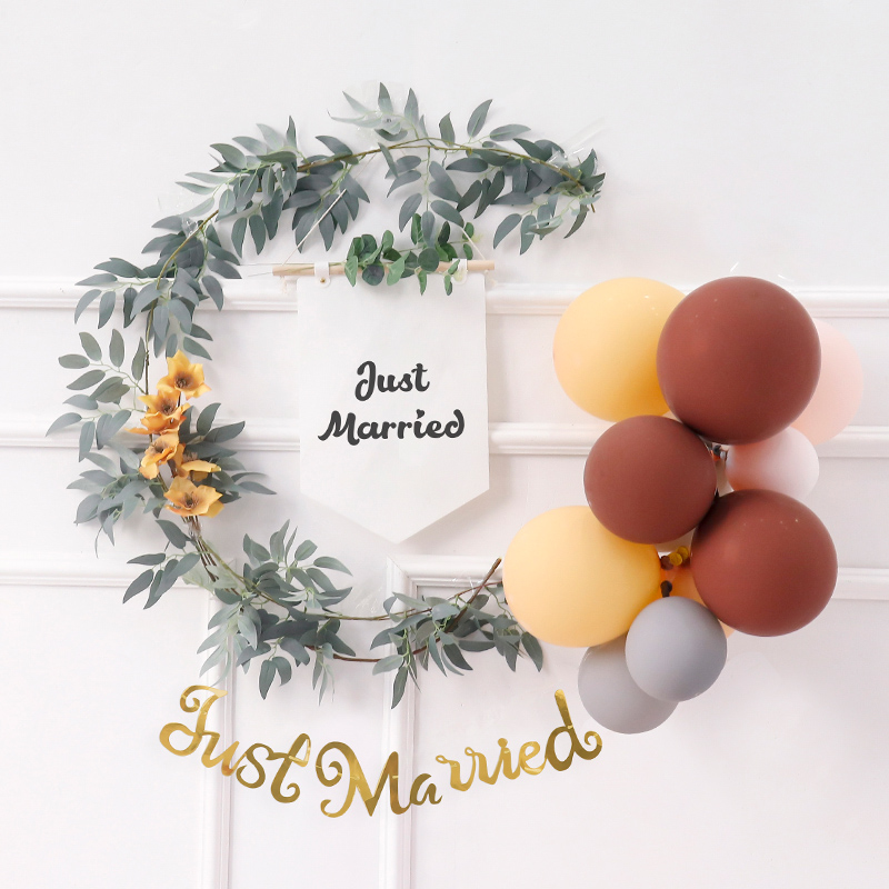 Wedding room set creative romantic wedding decoration marriage proposal scene set balloon package fresh ins wind