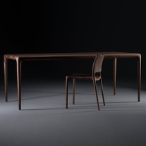 Nordic Black Walnut Wood Table Bench Domestic Brief Pure Solid Wood Designer Tea Table Ideostyle Log Computer Desk Customisation