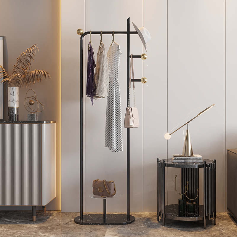 U+Home | stainless steel coat rack floor to ceiling bedroom home simple modern light luxury Nordic style hanging clothes rack