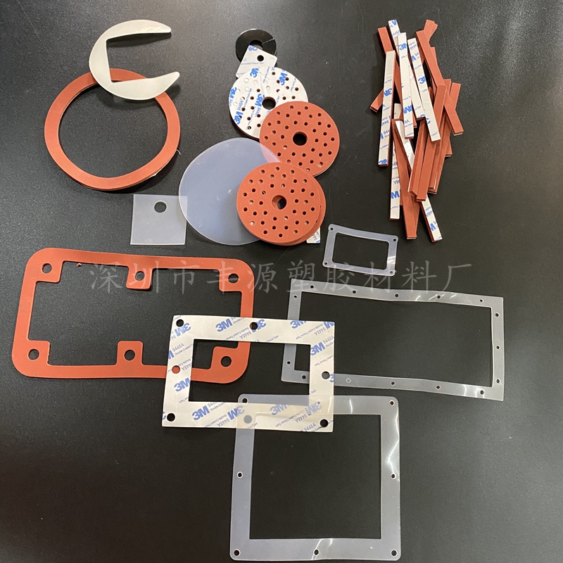 Foam silica gel gasket silicone plate silicone shape seal gasket silicone processing customized 1 2 3mm