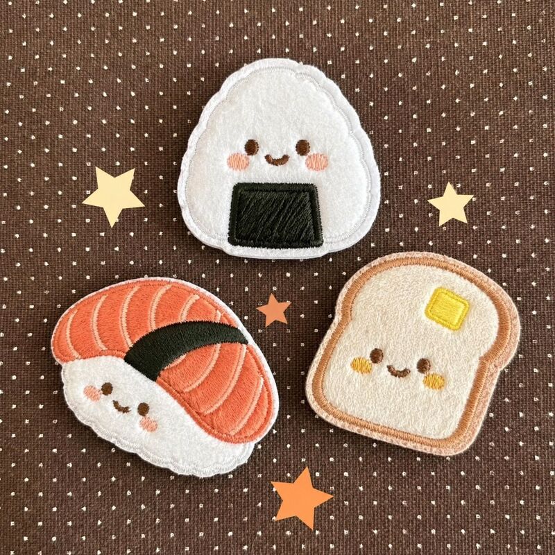 Original New Cute Little Food-Shaped Hair Clips, Magic Tape, Bowknot, Cartoon Cat and Dog Design, Traceless
