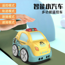 Crawling guide toy cant catch a car that goes to mini remote control follow the car and follow the trolley child baby