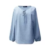 Осенняя свежая рубашка с бантиком, подходит для полных девушек, большой размер, в западном стиле