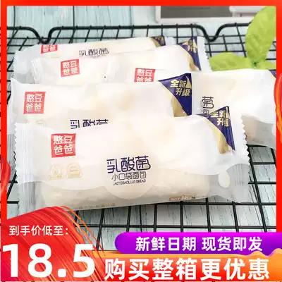 Yanjin shop Bean lactic acid bacteria small pocket bread Bean toast whole box 4 kg breakfast meal replacement net red snacks