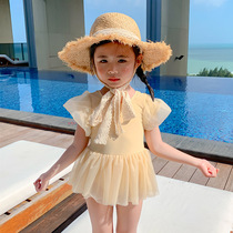 Girl Swimsuit 2022 New South Korea Children Swimwear Net Red Two-Year-Old Female Baby Swimsuit Xia Princess Cute