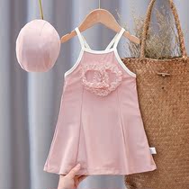 Girl Swimsuit 2022 South Korea Nets Red Children Conjoined Swimsuit Cuddling Baby Swimsuit Summer Cute Princess