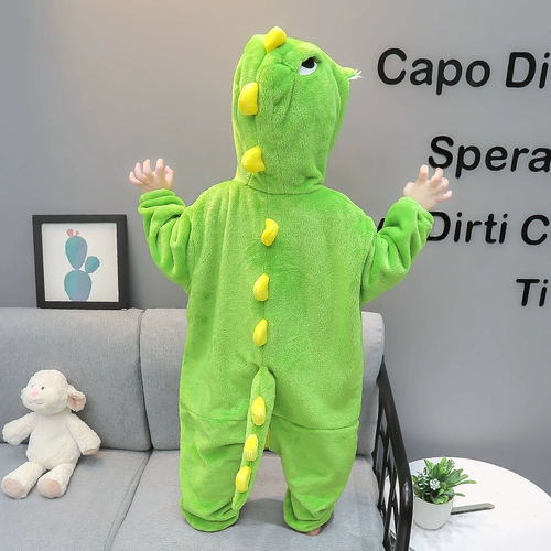 Детское демисезонное боди, термобелье, пижама, детский динозавр для выхода на улицу, увеличенная толщина