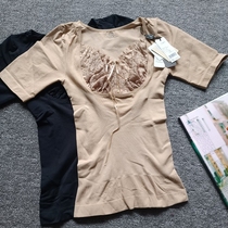 Take Out Special Sale Seamless Pressed Short Sleeve Lace Wrap Chest Corset Tummy Slimming Arms Belly Body Shape