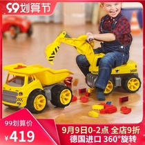 Germany imported big excavator toy car children can sit man Engineering Car set digging machine boy